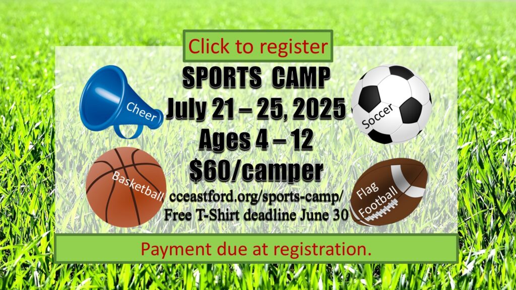 Sports Camp offered in July each year