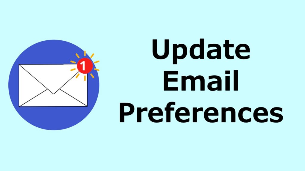 Update email preferences